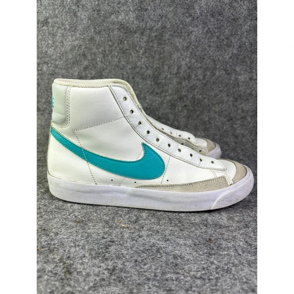 Nike Blazer Mid 77 Youth Size 7Y White Teal High Top Sneakers FV5938-100